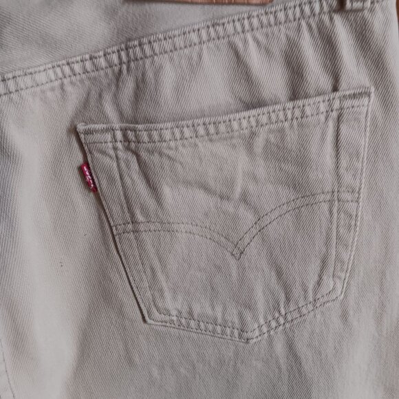 Vintage Men's Levi's 501 Jeans 34x31 Fit 1990's Sand Denim Made USA Buttonfly - Picture 7 of 10